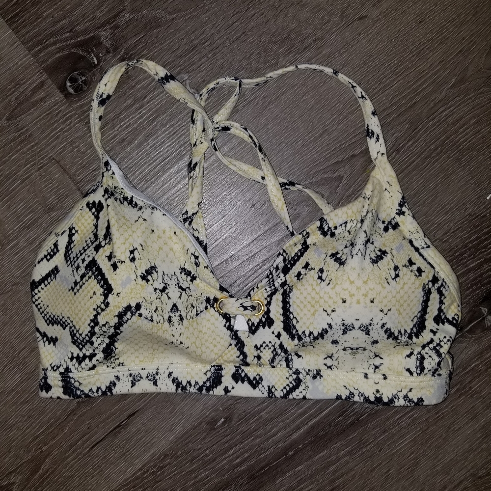 Varley Snake Skin Print Top